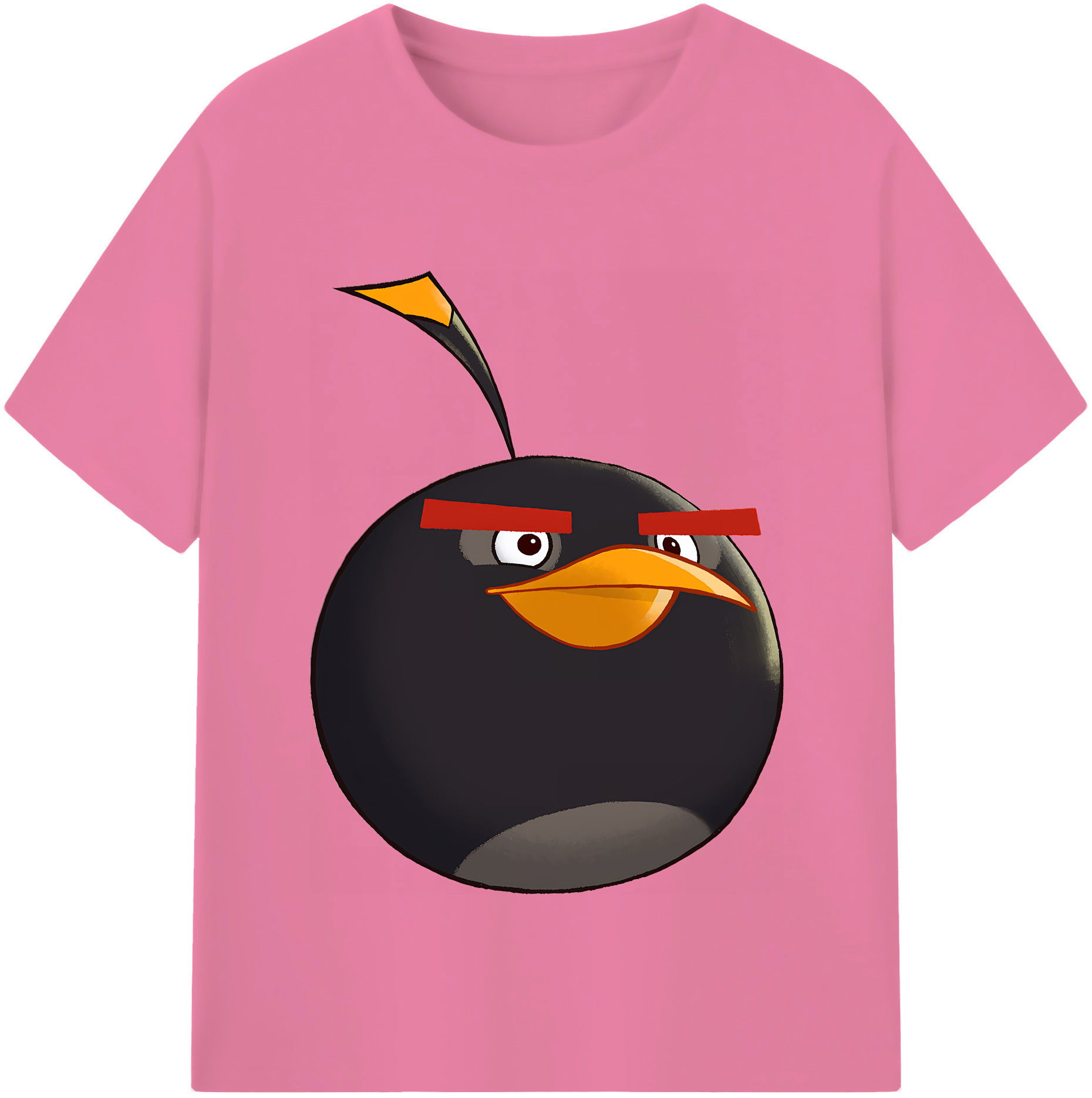 （画像用） Angry Birds アングリーバード 綿100％半袖Tシャツ（フロントプリント）